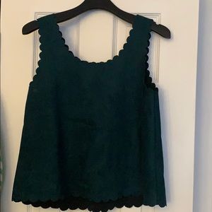 NWT  dark green tank top